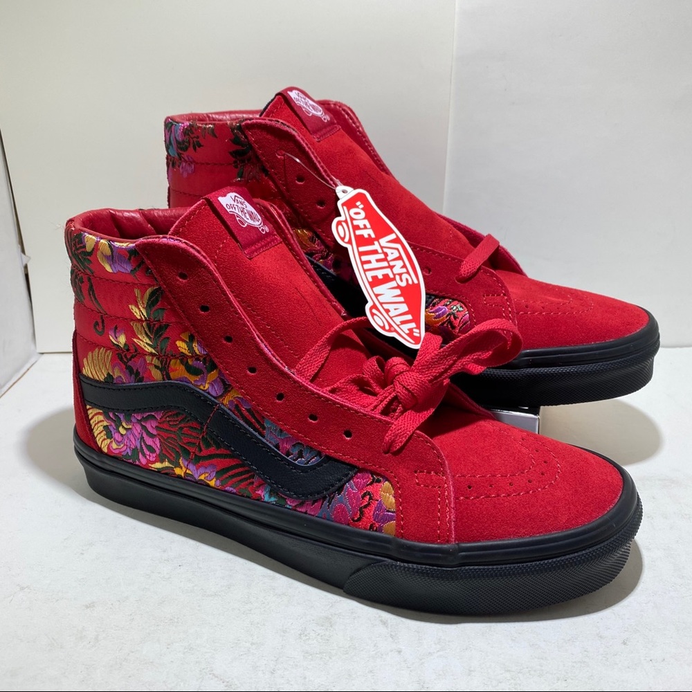 Vans Floral High Top Women’s 8, Men’s 6.5